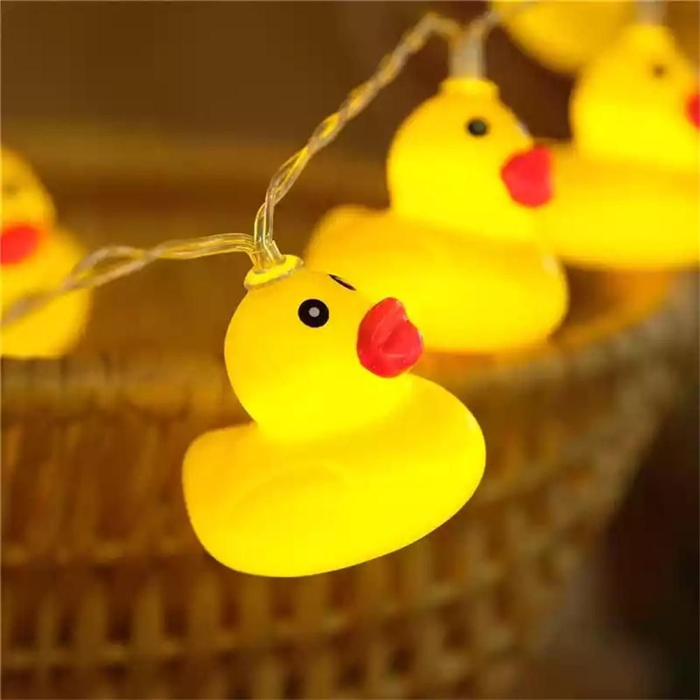 LED String Light Cute Mini Yellow Duck Animal Light String for Garden Terrace view 4