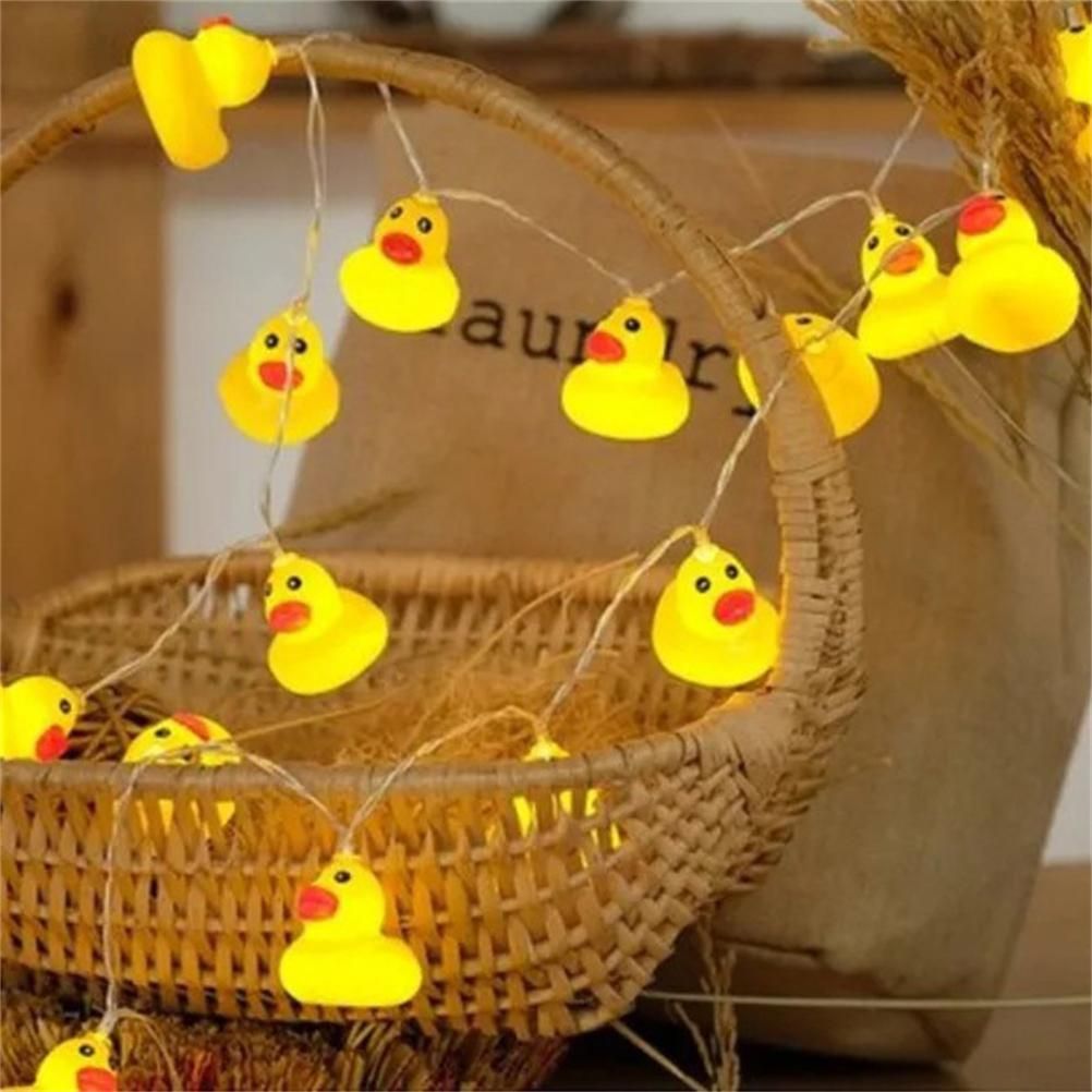 LED String Light Cute Mini Yellow Duck Animal Light String for Garden Terrace view 6