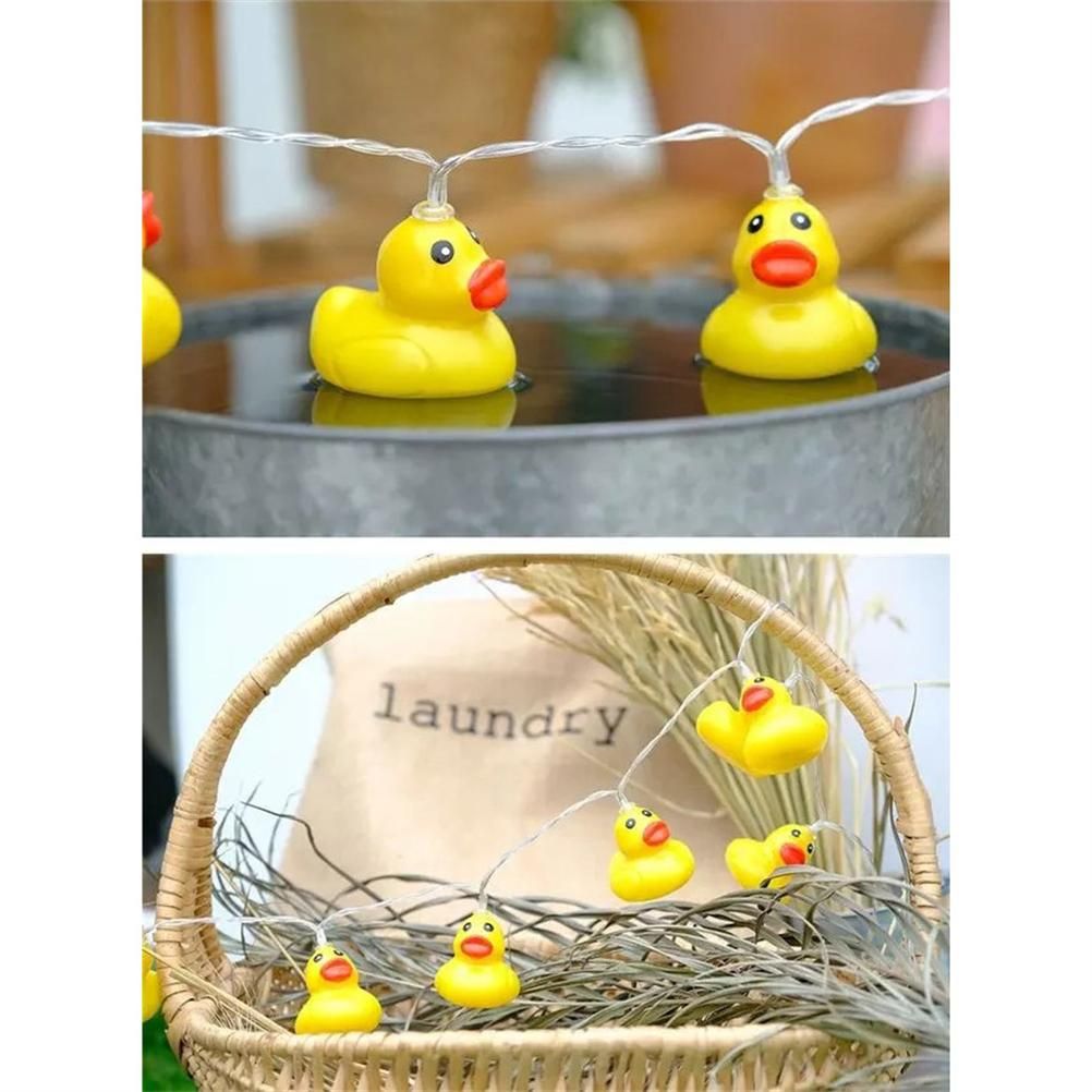 LED String Light Cute Mini Yellow Duck Animal Light String for Garden Terrace view 8