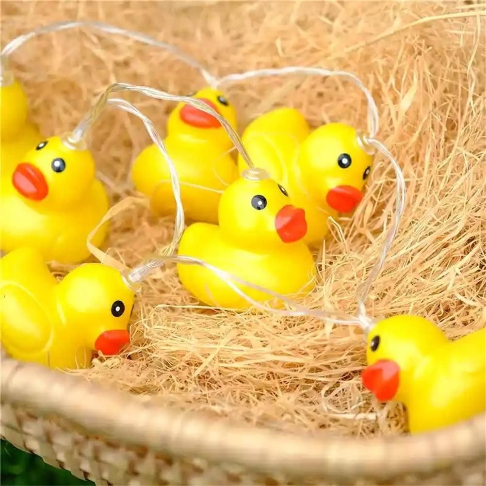 LED String Light Cute Mini Yellow Duck Animal Light String for Garden Terrace view 3