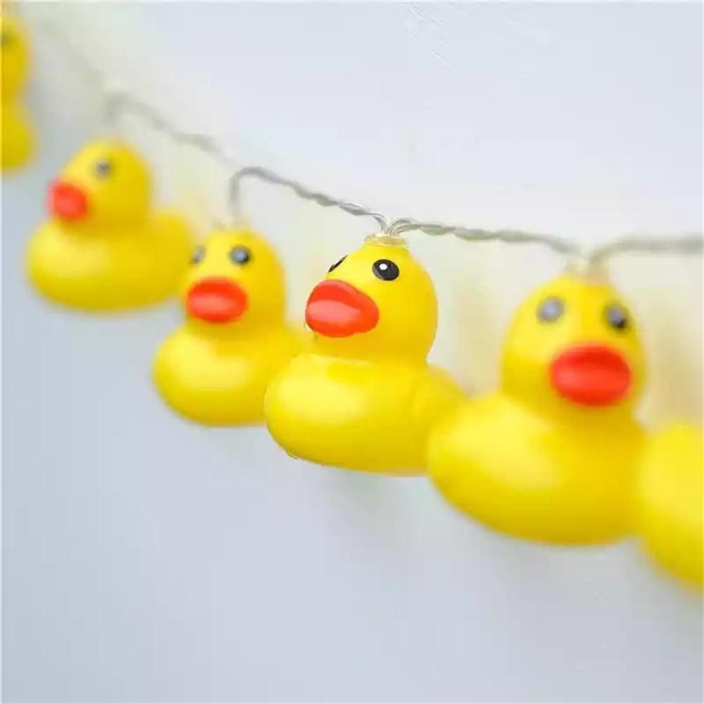 LED String Light Cute Mini Yellow Duck Animal Light String for Garden Terrace view 5