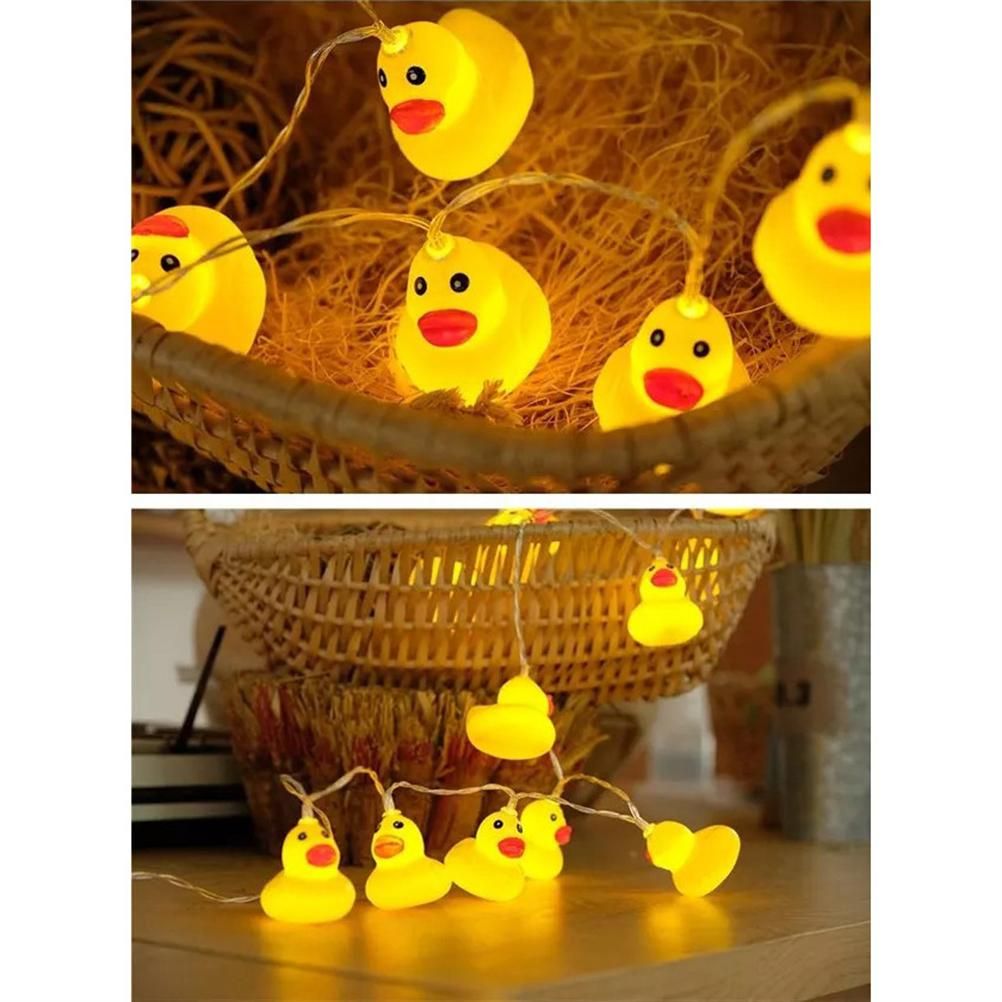LED String Light Cute Mini Yellow Duck Animal Light String for Garden Terrace view 7