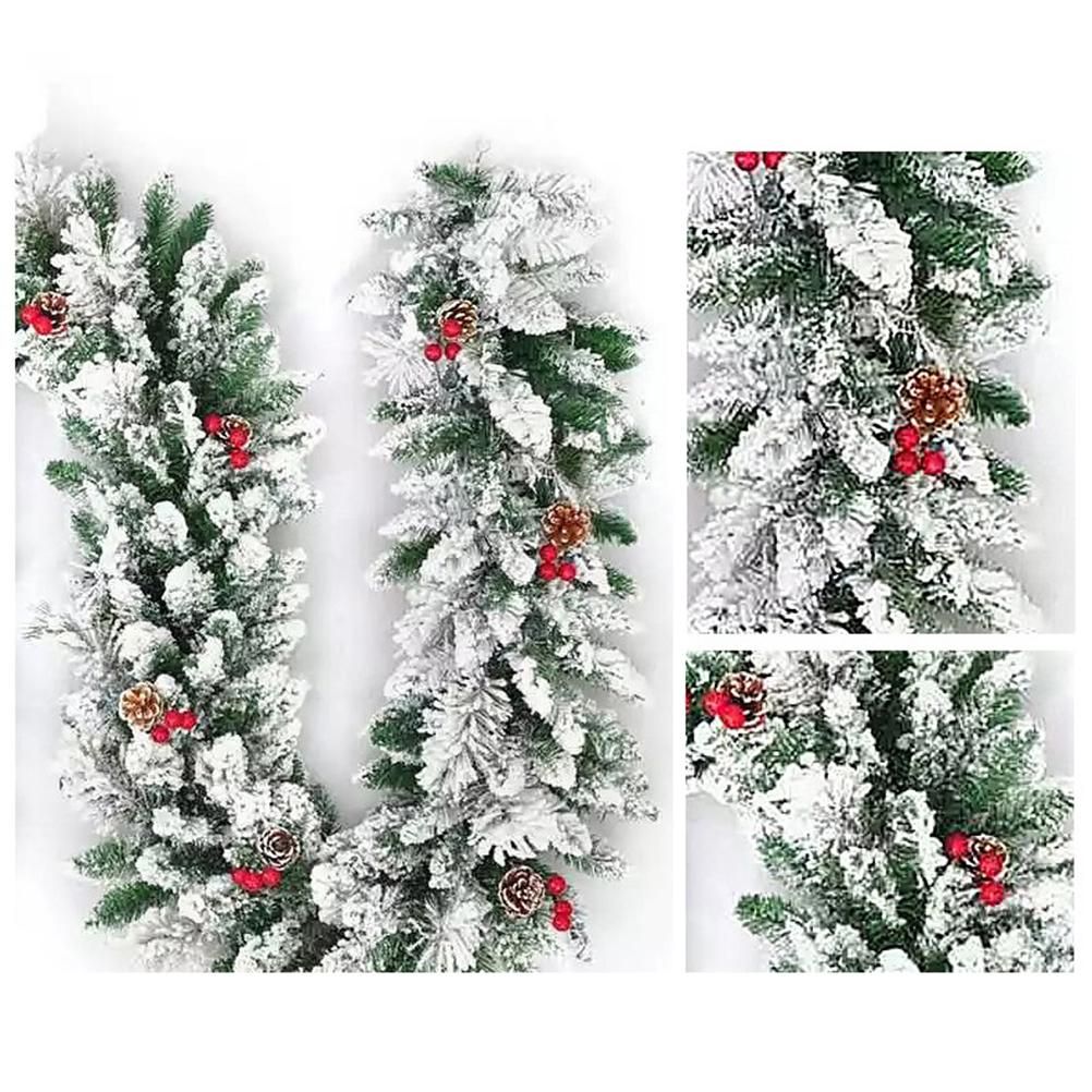 Christmas Rattan Garland Artificial Xmas Rattan Decoration Christmas view 3