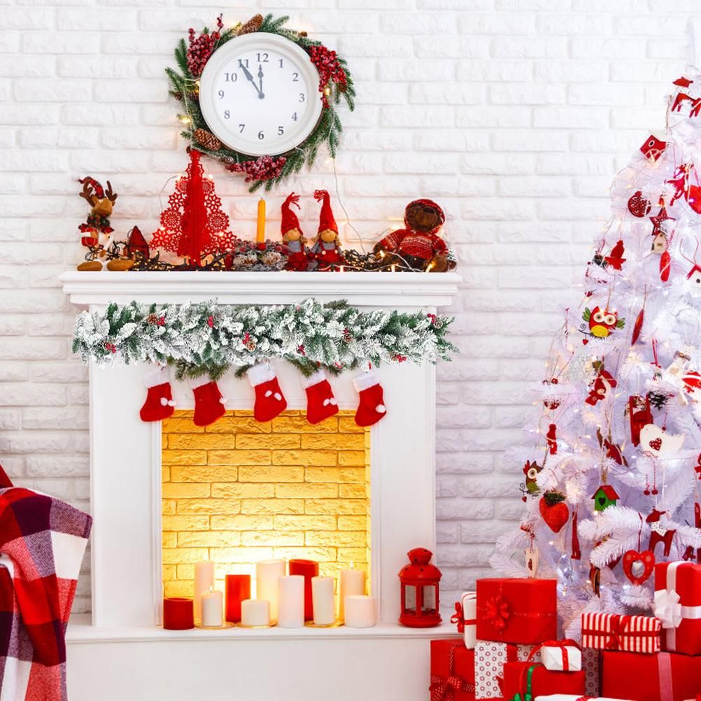 Christmas Rattan Garland Artificial Xmas Rattan Decoration Christmas view 7