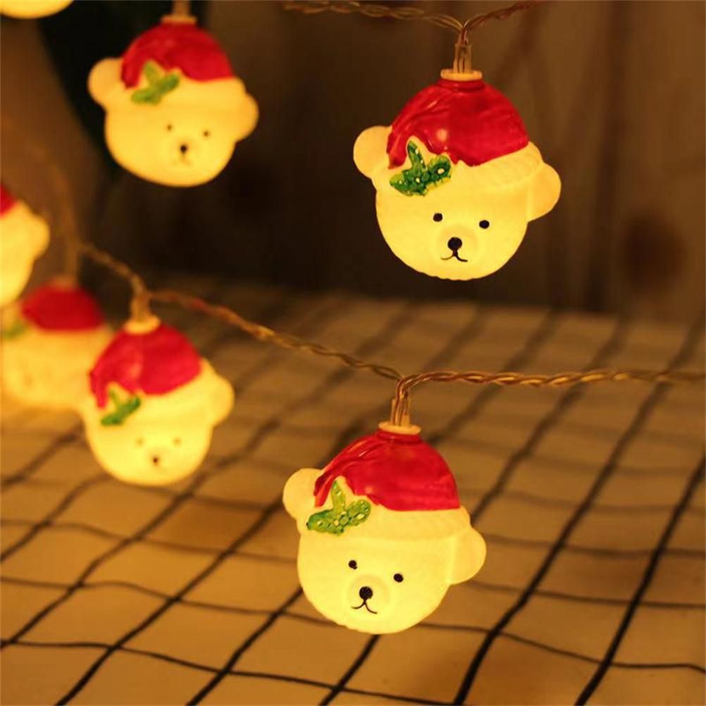 LED Christmas Light Christmas Snow Bear String Lights Home Decoration Lights view 2