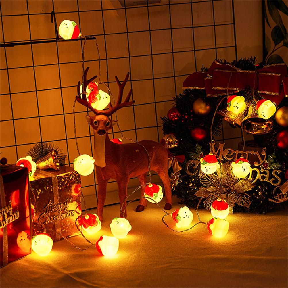 LED Christmas Light Christmas Snow Bear String Lights Home Decoration Lights view 3