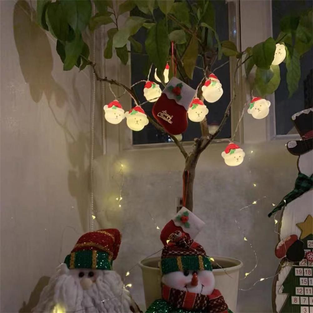 LED Christmas Light Christmas Snow Bear String Lights Home Decoration Lights view 5