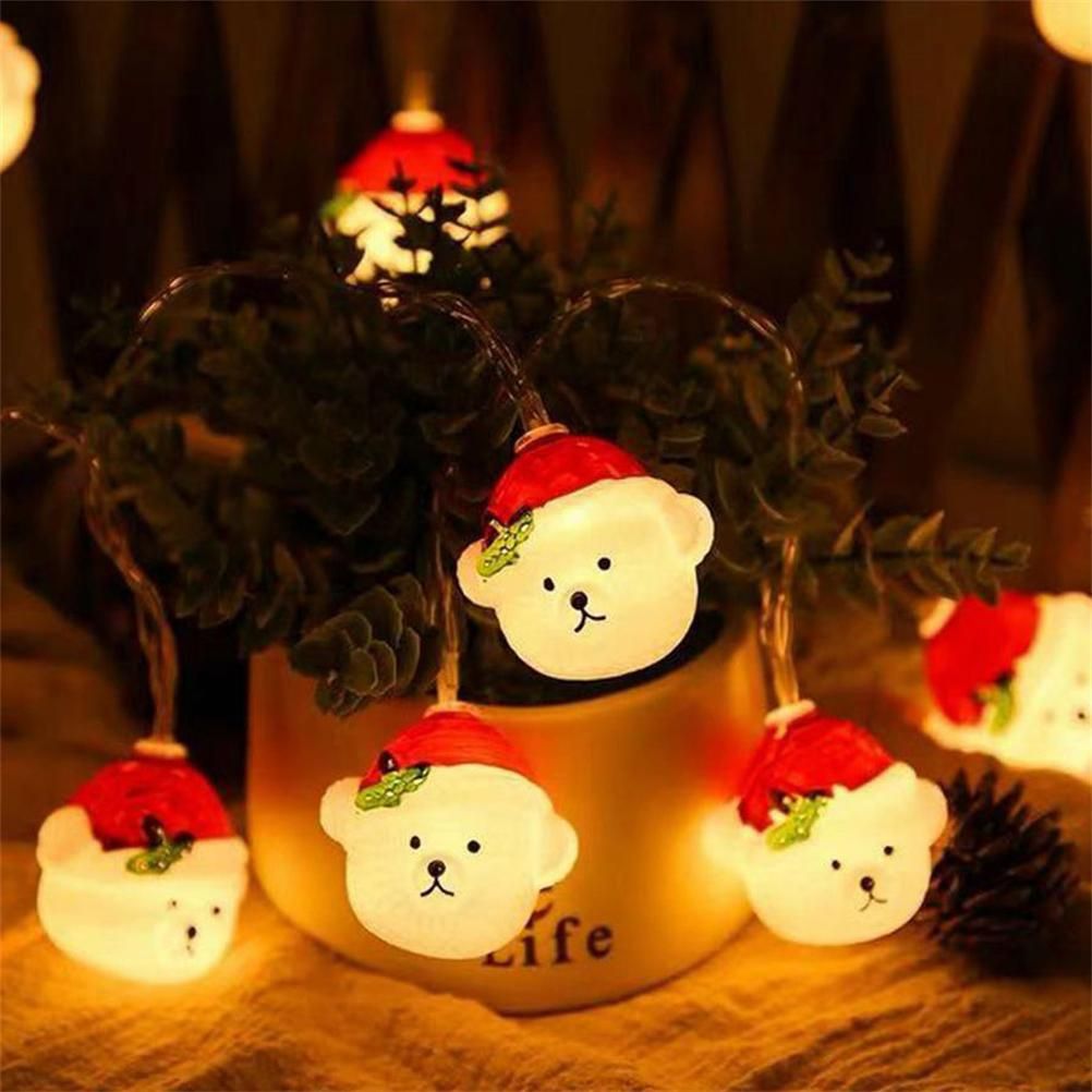 LED Christmas Light Christmas Snow Bear String Lights Home Decoration Lights view 6
