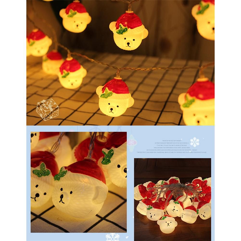 LED Christmas Light Christmas Snow Bear String Lights Home Decoration Lights view 9