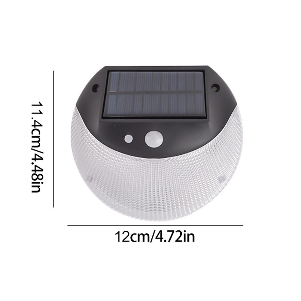 Solar Deck Lighting Round Wall Lights Outdoor Wireless Solar Induction Light view 2