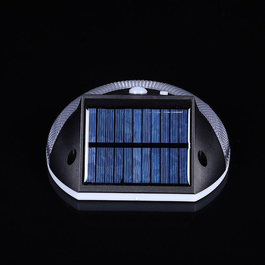 Solar Deck Lighting Round Wall Lights Outdoor Wireless Solar Induction Light view 4