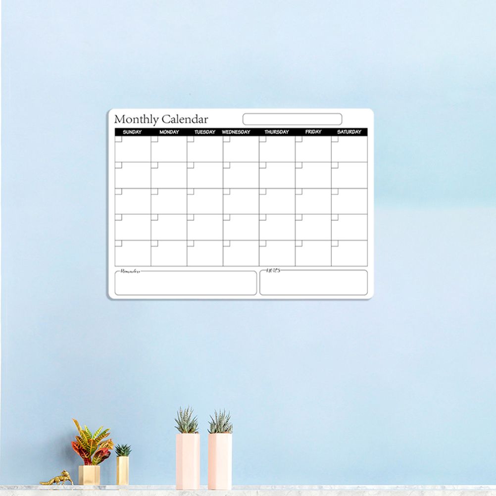 Rewritable Magnetic Whiteboard Refrigerator Calendar Message Board Monthly view 10