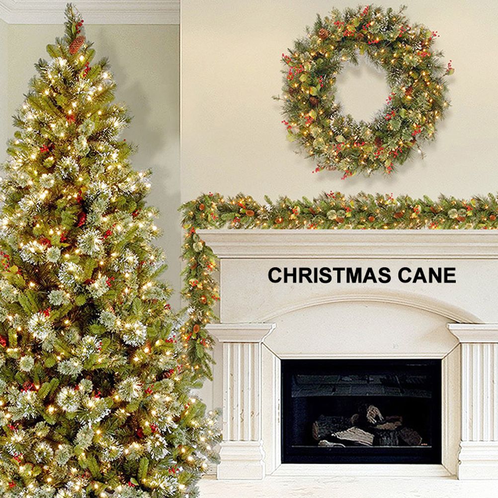 2.7m Christmas Rattan Garland with 50 Led Lights Artificial Christmas Garland view 5