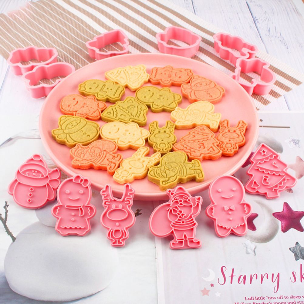 Christmas Cutter Mold Set 6 Piece Pattern Kitchen DIY Baking Mold For Biscuits view 6