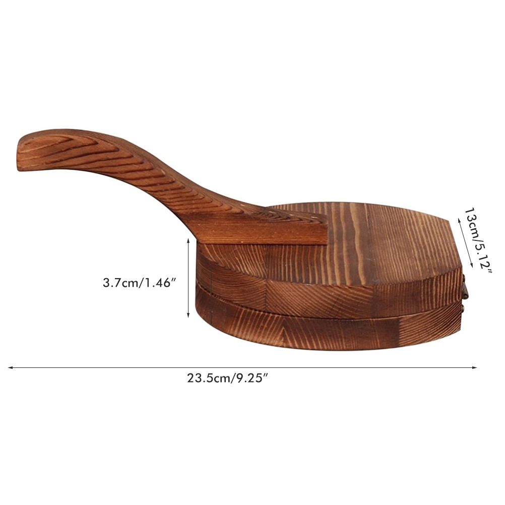 Wooden Dough Presser Tool Dumpling Skin Pressing Tool Dumpling Wrapper Making view 2