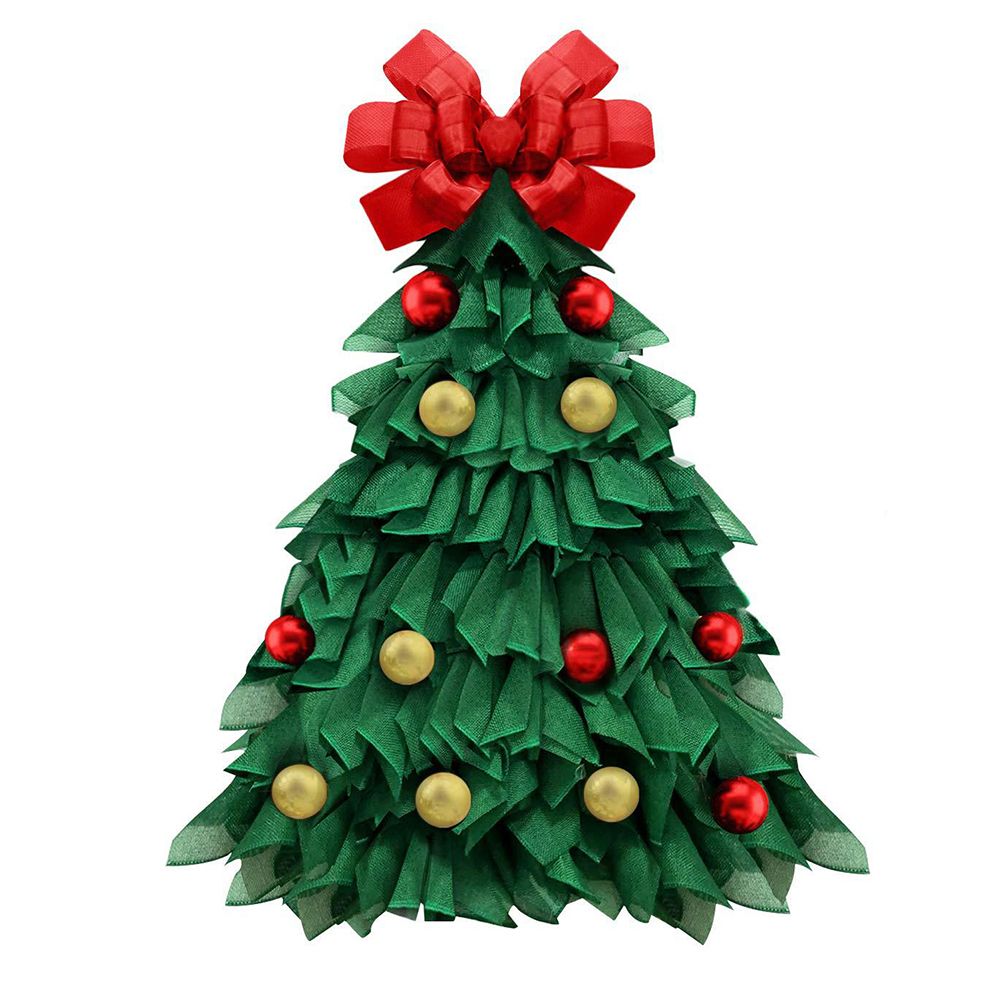 Christmas Wreath Handmade Xmas Tree Wreath Holiday Farmhouse Ornament Wreaths