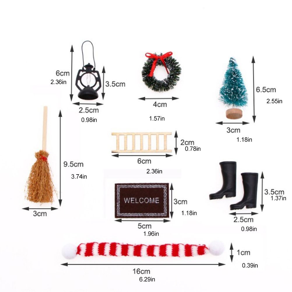 Christmas Decoration Accessories Set Christmas Miniature Ornaments Simulation view 2