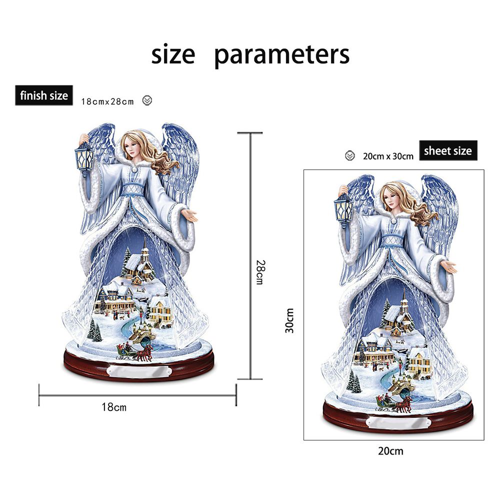 Christmas Santa Window Paste Stickers PVC Angel Merry Christmas Party Wall view 2