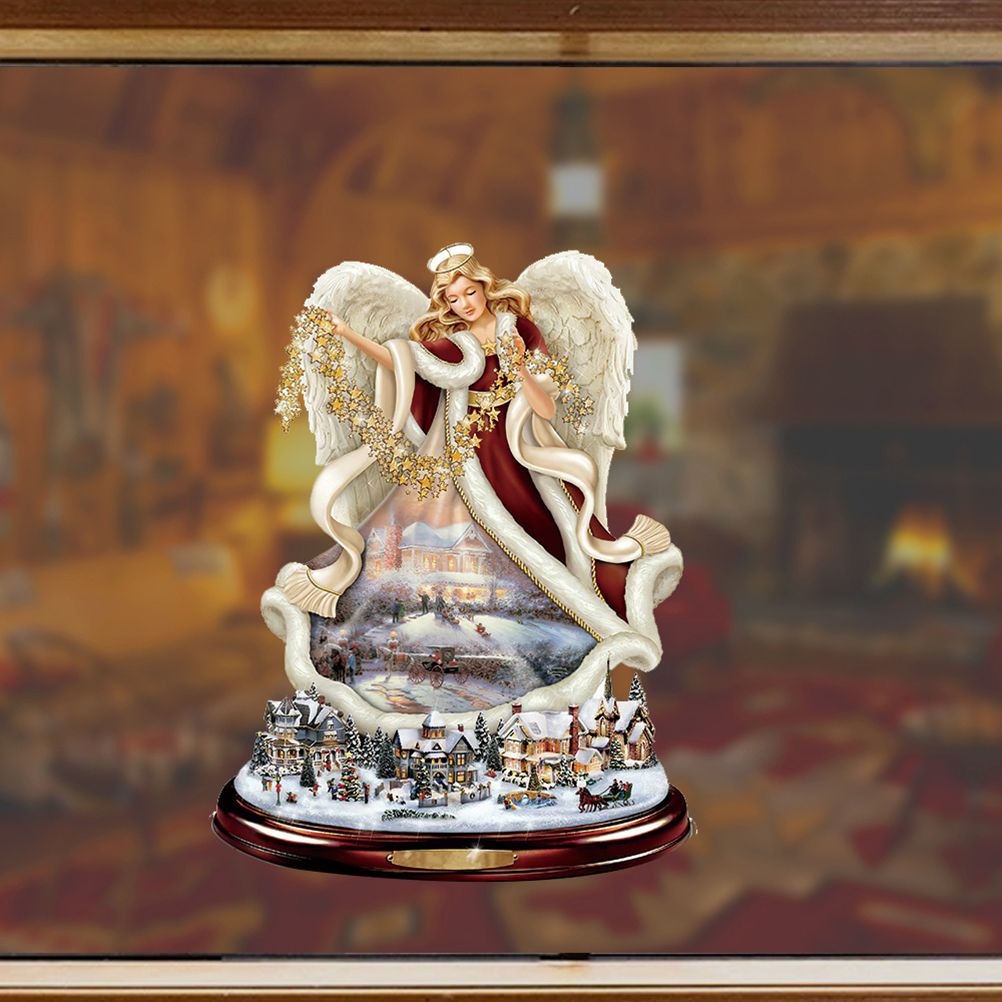 Christmas Santa Window Paste Stickers PVC Angel Merry Christmas Party Wall view 9