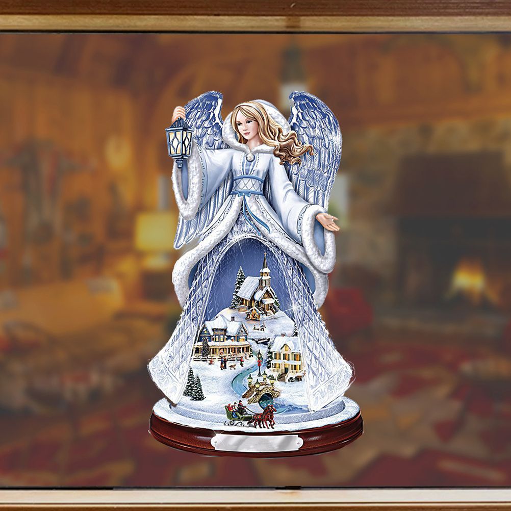 Christmas Santa Window Paste Stickers PVC Angel Merry Christmas Party Wall view 8