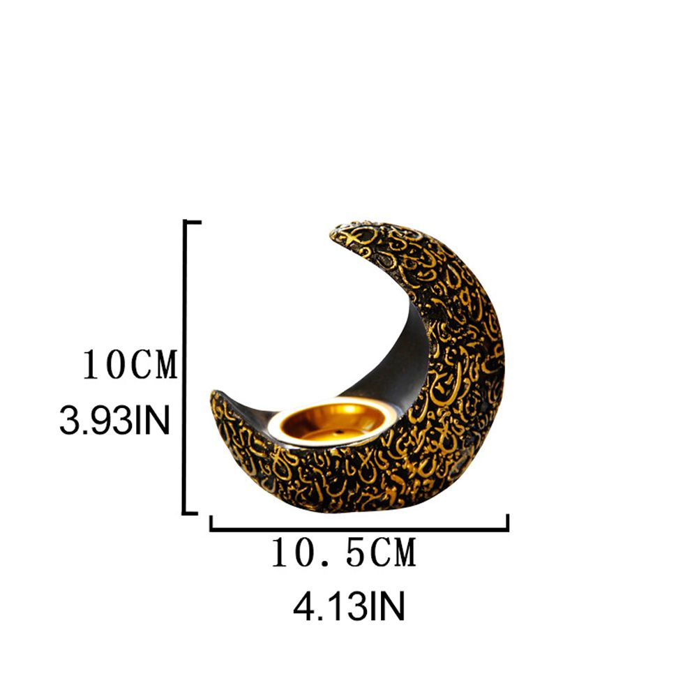 Incense Holder Moon Shape Aroma Stove Holder Resin Incense Holder Aromatherapy view 2