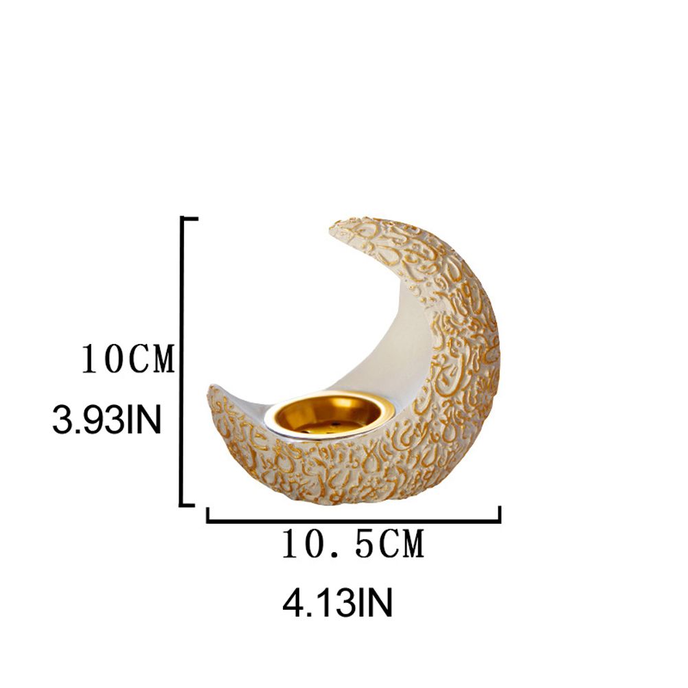 Incense Holder Moon Shape Aroma Stove Holder Resin Incense Holder Aromatherapy view 2