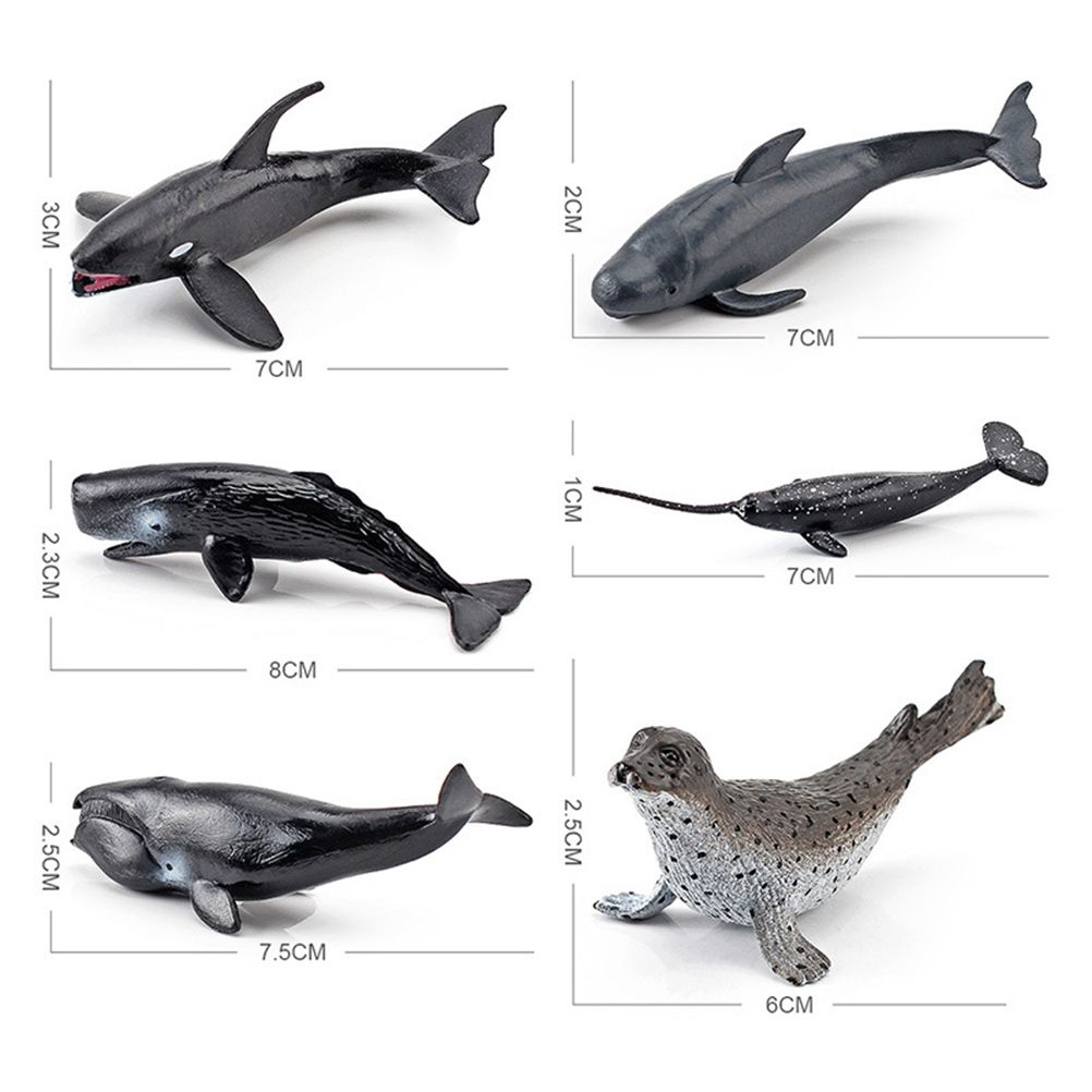 12PCS Mini Sea Toys for Kids Plastic Sea Animals Figurines Simulation Ocean view 3