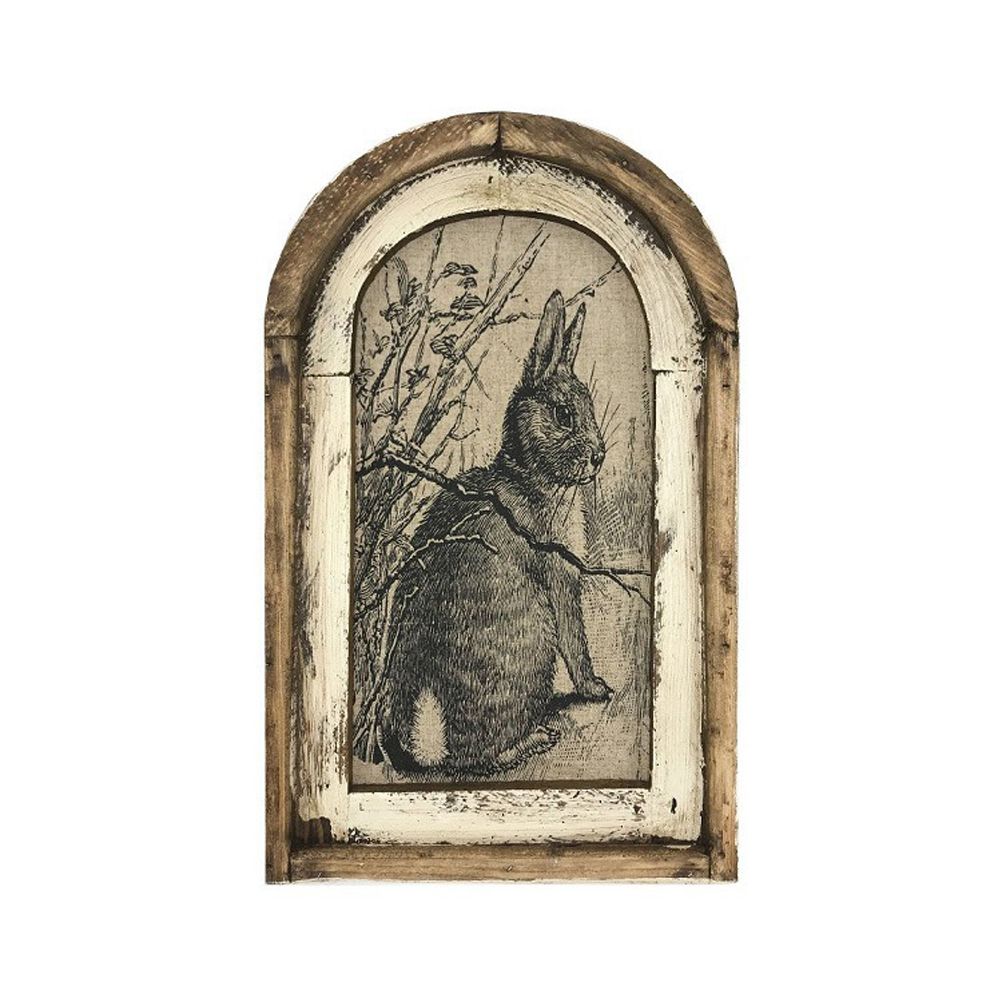 Easter Bunny Poster Vintage Wall Art Spring Farmhouse Country Charm Poster — image 1