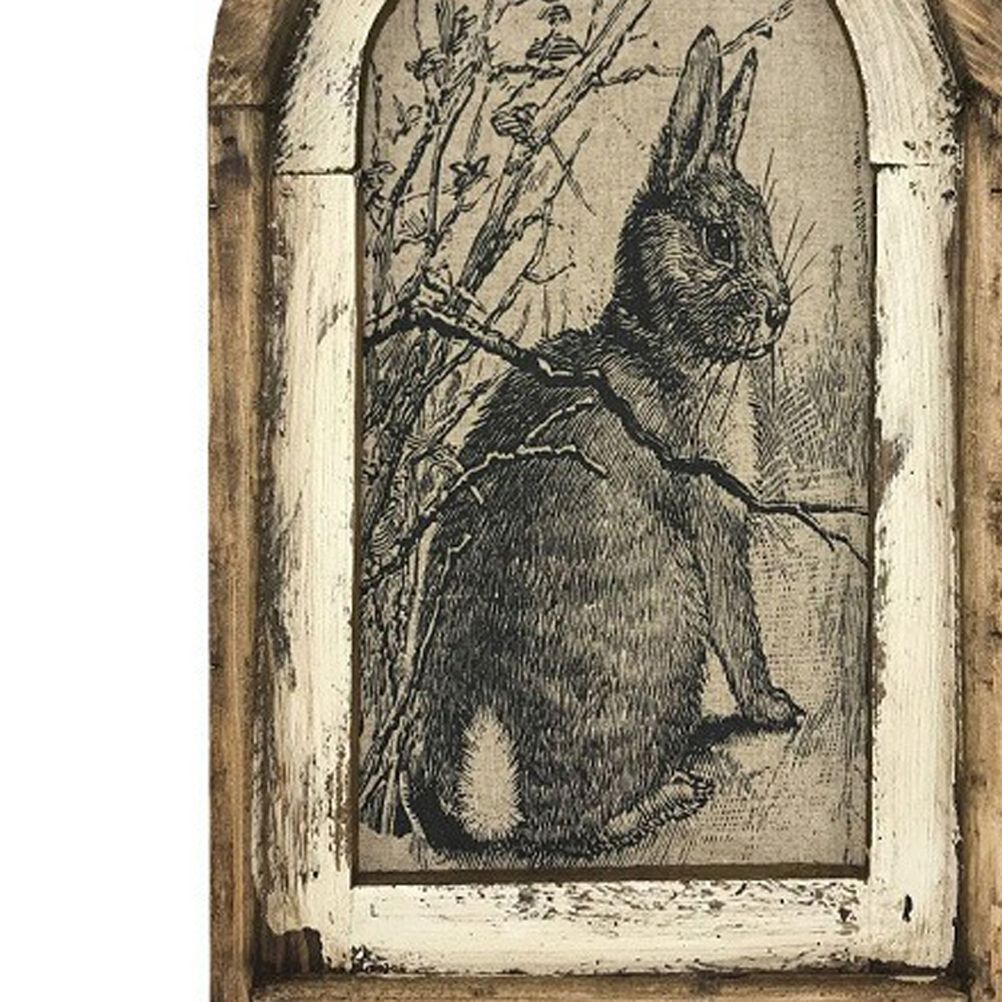 Easter Bunny Poster Vintage Wall Art Spring Farmhouse Country Charm Poster view 3