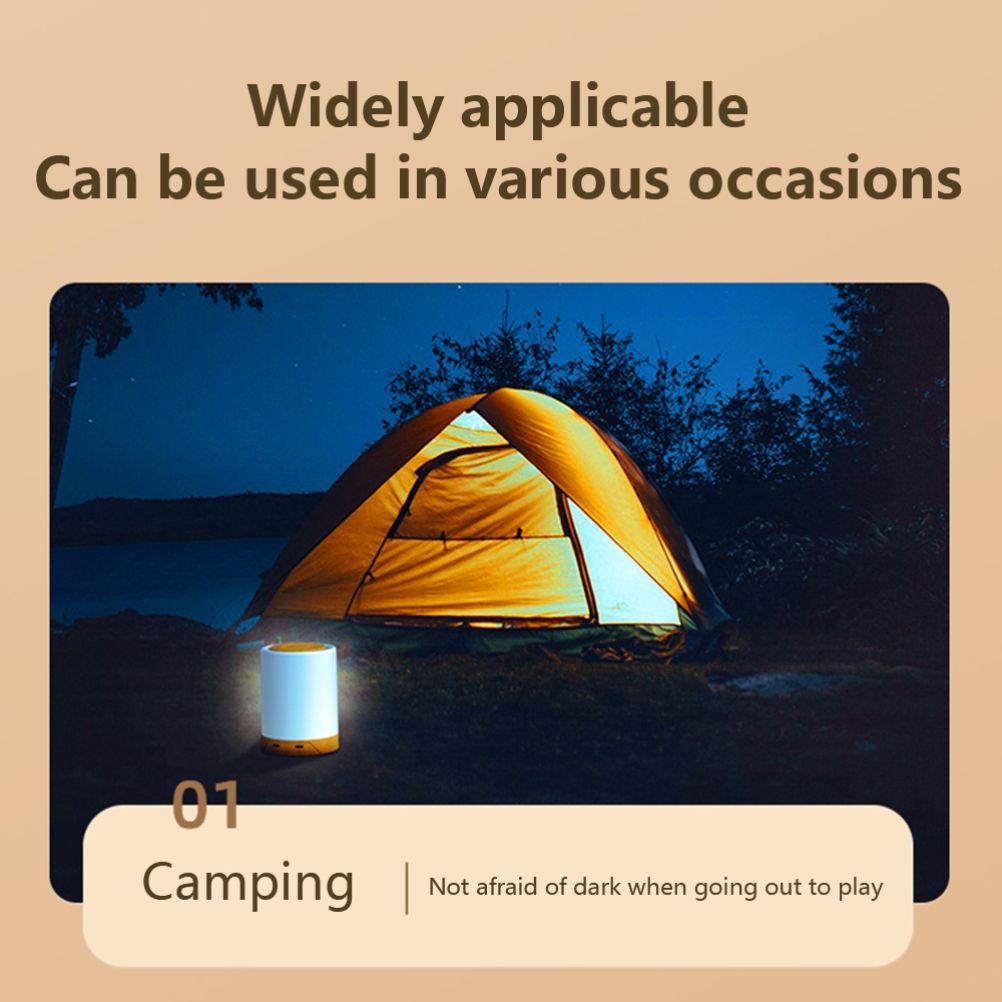 LED Touch Lamp USB Rechargeable Table Bedside Lamps Dimmable RGB Warm White view 15