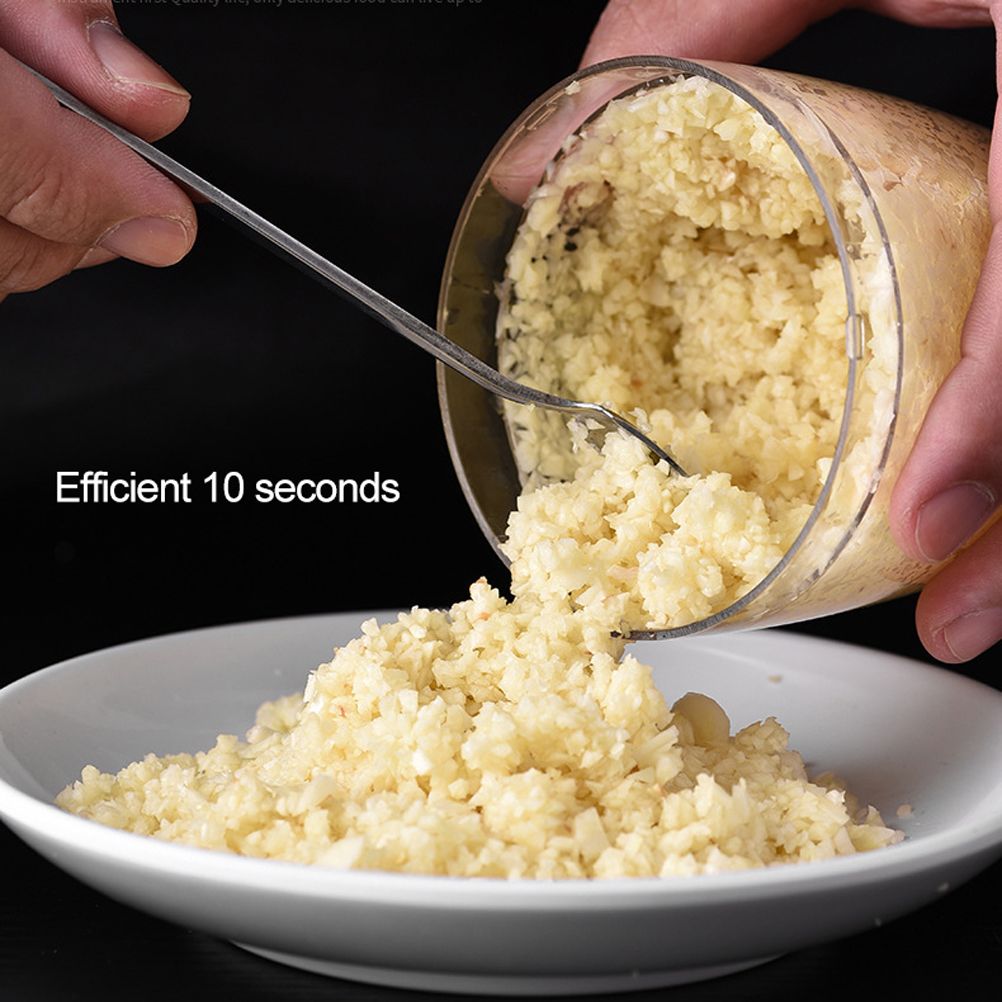 Manual Garlic Press Multi Function Garlic Mincer Garlic Crusher Safe and Easy view 4