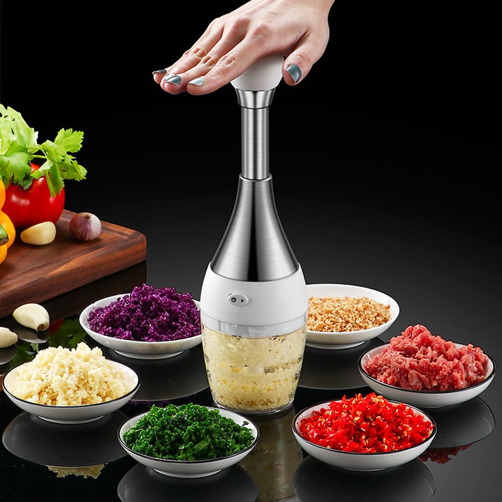 Manual Garlic Press Multi Function Garlic Mincer Garlic Crusher Safe and Easy view 7