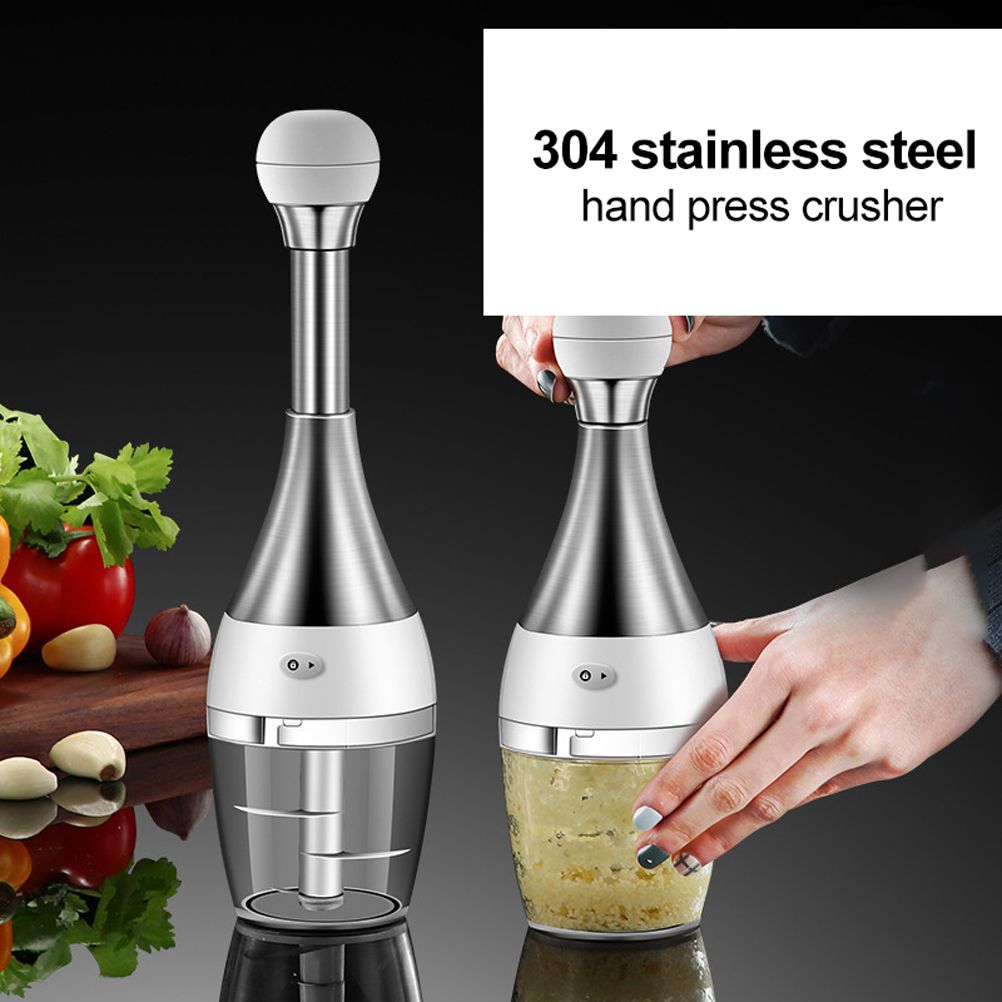 Manual Garlic Press Multi Function Garlic Mincer Garlic Crusher Safe and Easy view 8