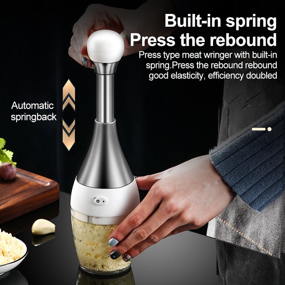 Manual Garlic Press Multi Function Garlic Mincer Garlic Crusher Safe and Easy view 9