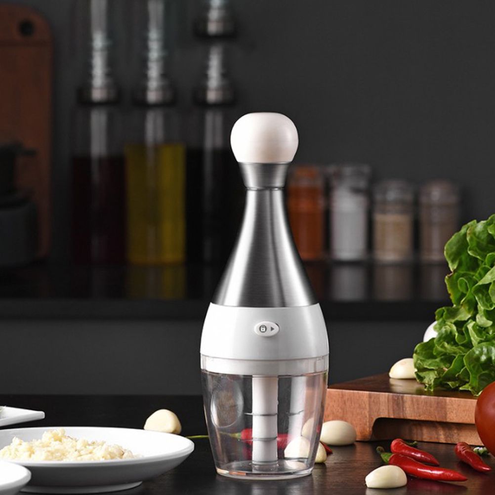 Manual Garlic Press Multi Function Garlic Mincer Garlic Crusher Safe and Easy view 11