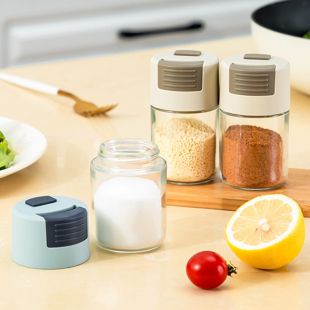 Push Type Salt Shaker Spice Jars with Lid Sealed Dust Proof Seasoning Jar view 5