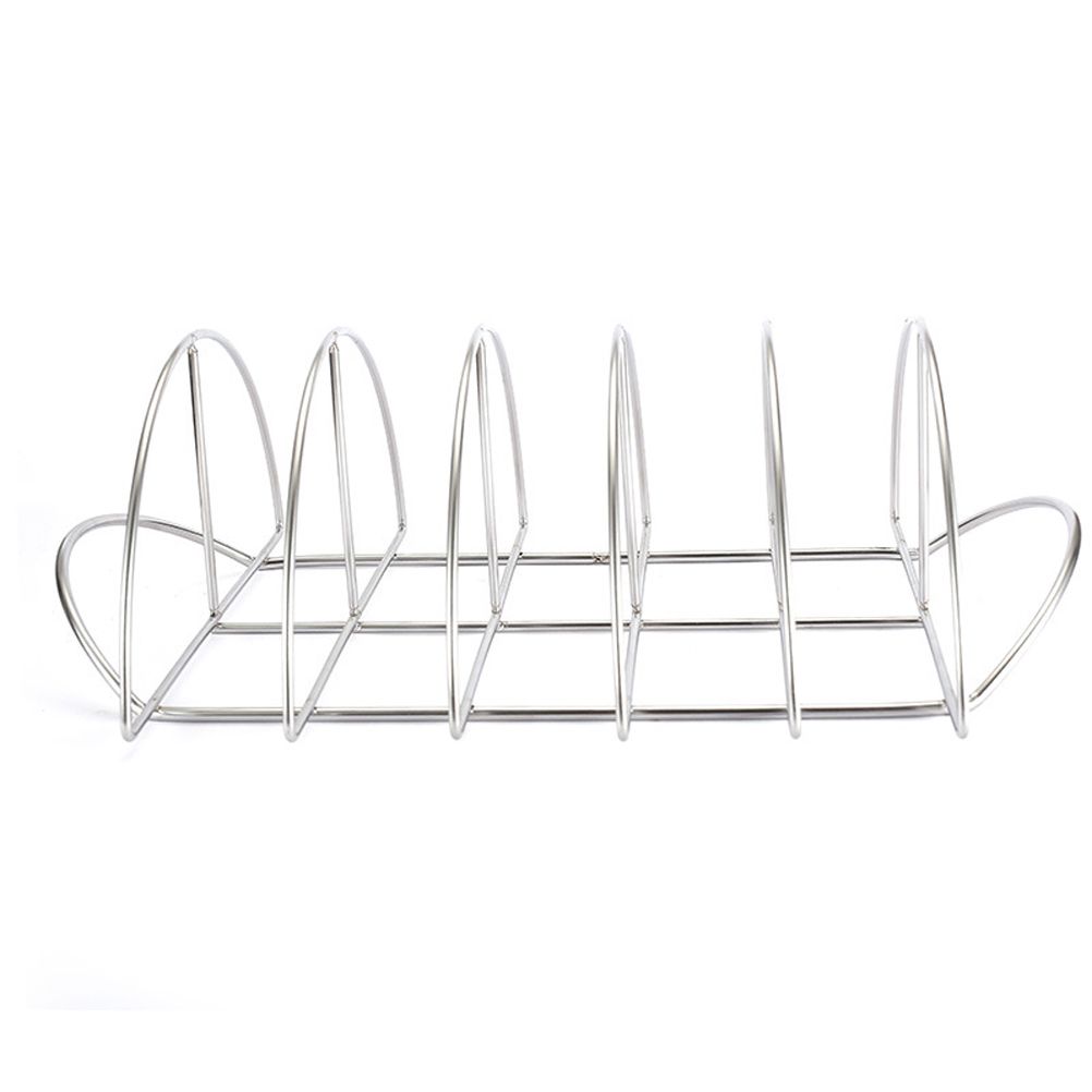 Stainless Steel Barbecue Bracket Rib Rack Barbecue Grilling Rack Non Stick view 5
