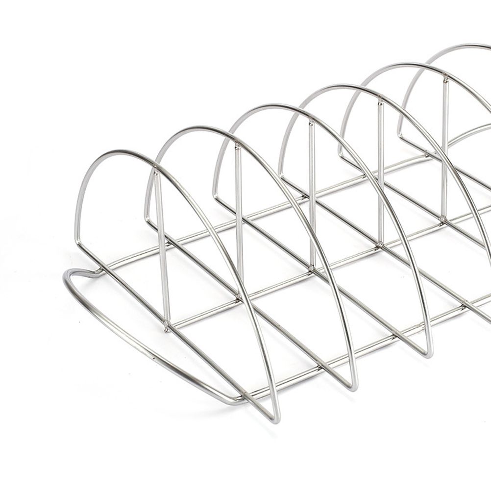 Stainless Steel Barbecue Bracket Rib Rack Barbecue Grilling Rack Non Stick view 6