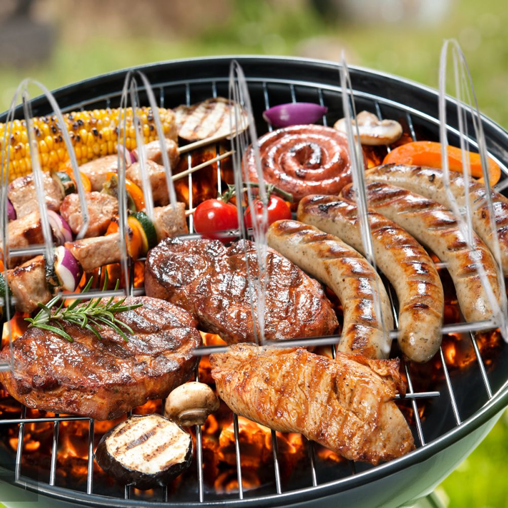 Stainless Steel Barbecue Bracket Rib Rack Barbecue Grilling Rack Non Stick view 9