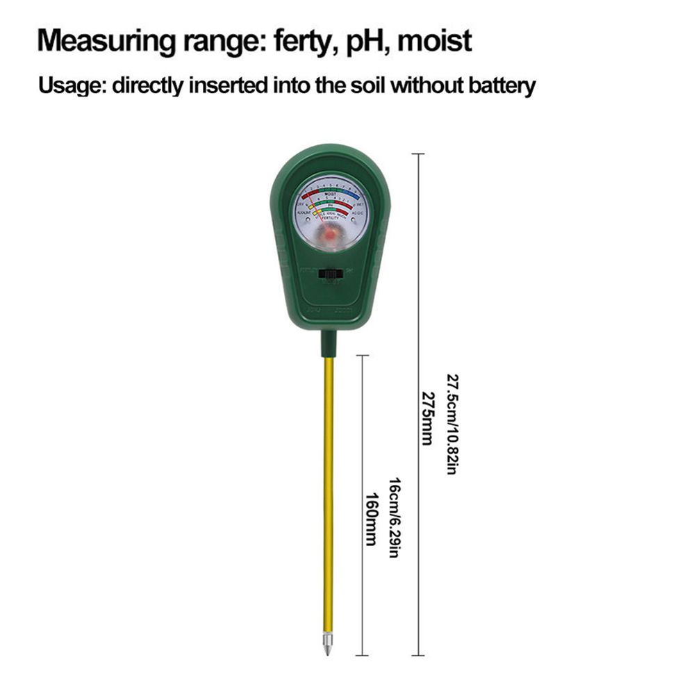 3 in 1 Soil Moisture Sunlight PH Tester Gardening Tool Kits for Plant Care view 2
