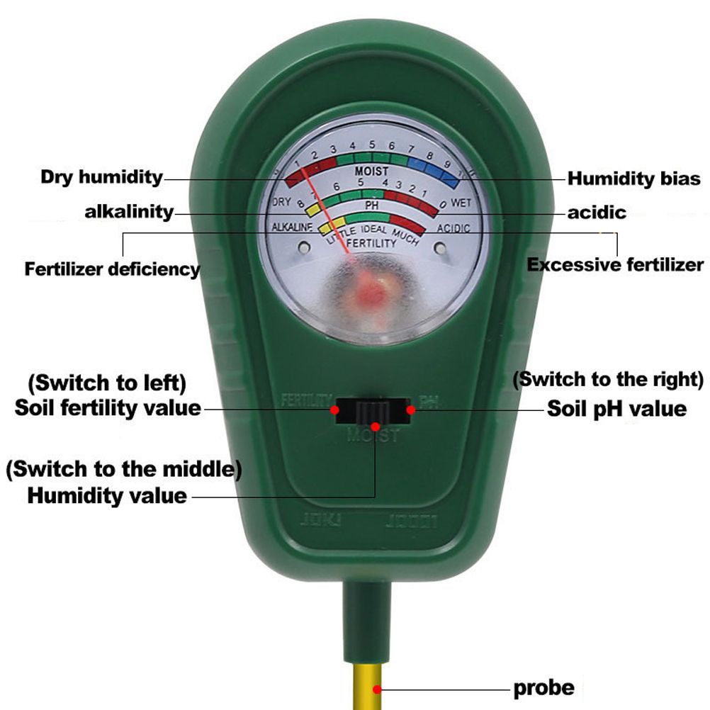3 in 1 Soil Moisture Sunlight PH Tester Gardening Tool Kits for Plant Care view 6