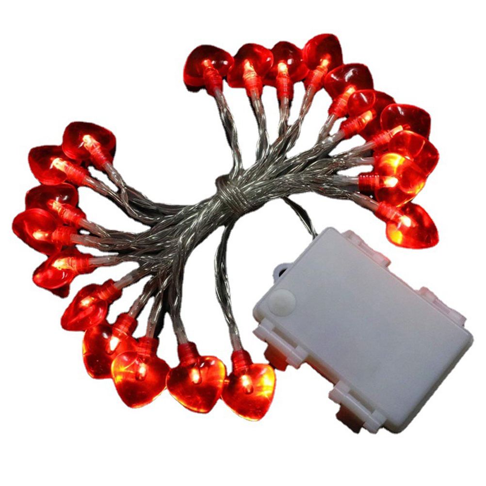 Love Heart Shaped String Lights 6 Meter 40 Leds Heart Love Valentine Lights view 2