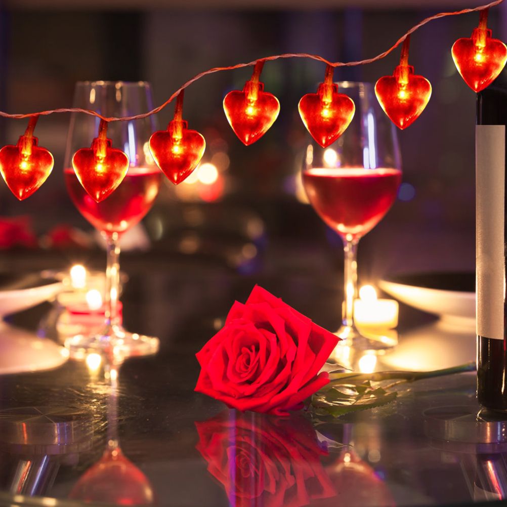 Love Heart Shaped String Lights 6 Meter 40 Leds Heart Love Valentine Lights view 6