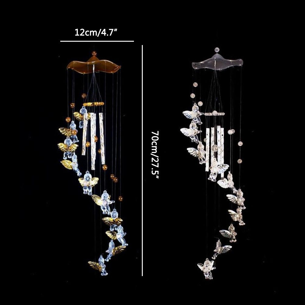 Love Angel Wind Chime Bells Hanging Living Bed Home Waterproof Wind Chimes view 2