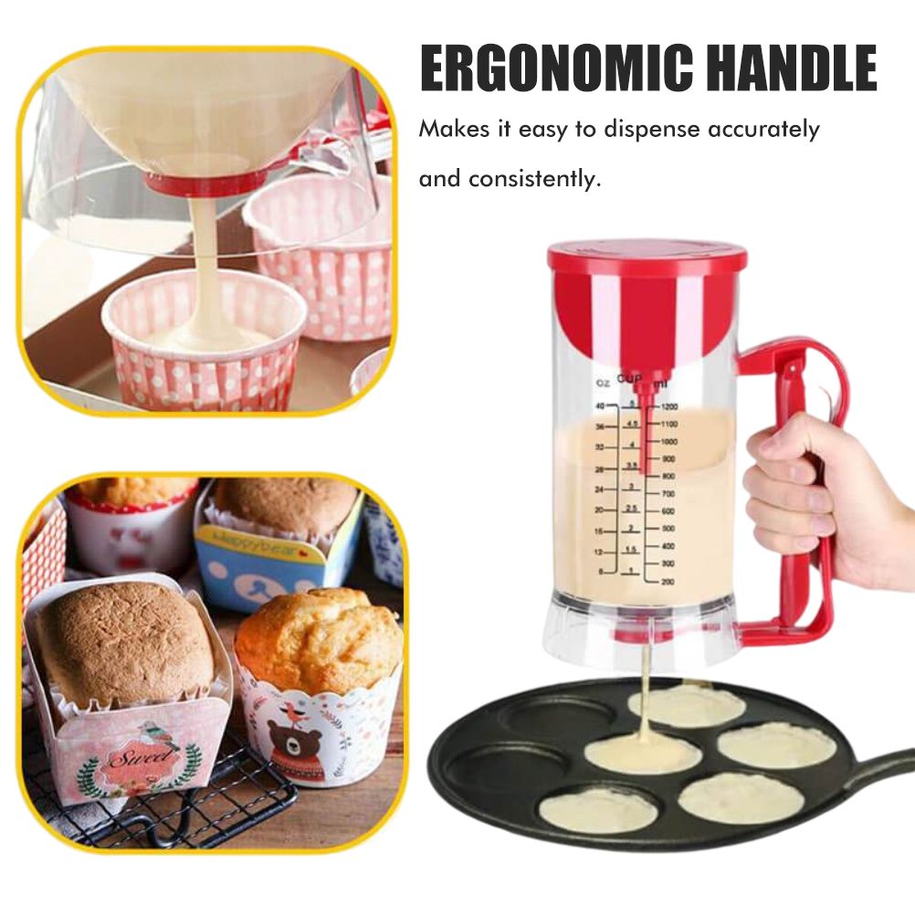 Kitchen Hand Held Electric Pancake Batter Mixer Dispenser Blender Machine view 8