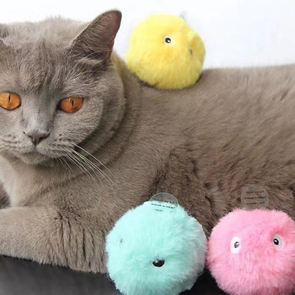 Plush Catnip Ball Cat Toy Lifelike Animal Chirping Sounds Interactive Cat Toys view 9