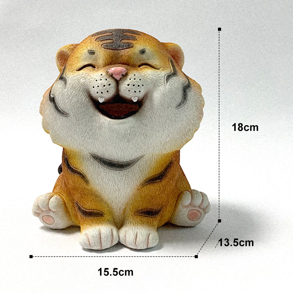 Coin Bank for Kids Must Break to Open Cute Animal Tiger Money Banks Resin view 2