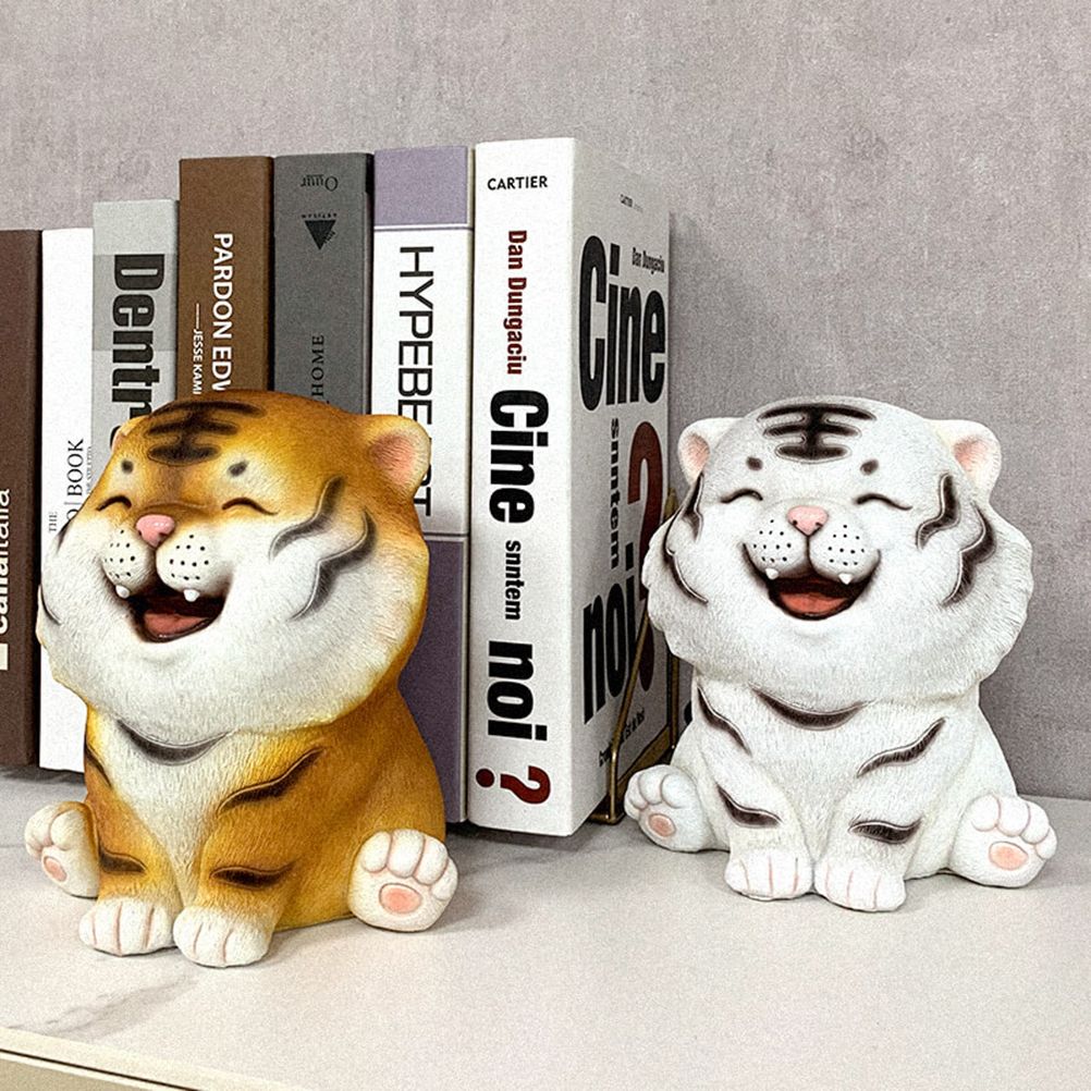 Coin Bank for Kids Must Break to Open Cute Animal Tiger Money Banks Resin view 8