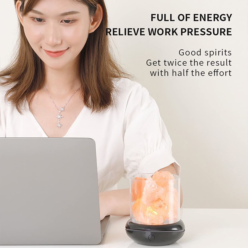 Salt Crystal Lamp Night Light USB Aroma Diffuser Salt Lamp Colorful Salt view 5