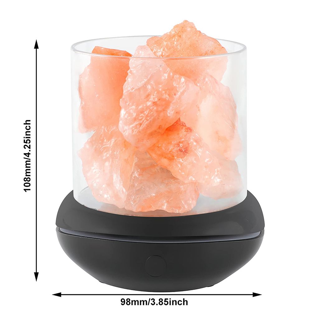 Salt Crystal Lamp Night Light USB Aroma Diffuser Salt Lamp Colorful Salt view 8